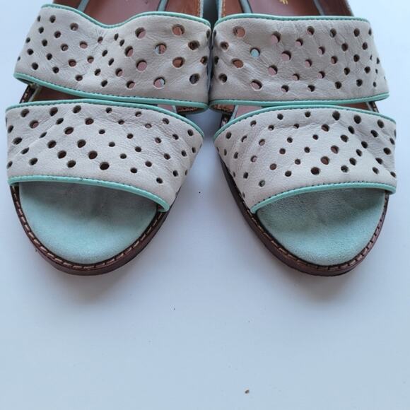 Rebecca Minkoff Sadie Flat, Putty/Winter Mint - Picture 9 of 12